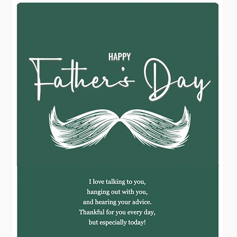 Father's Day Minimal Classic eCard